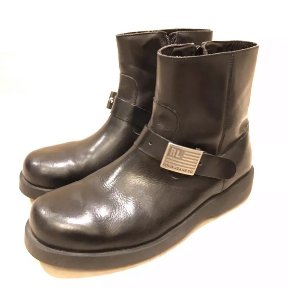 ralph lauren motorcycle boots